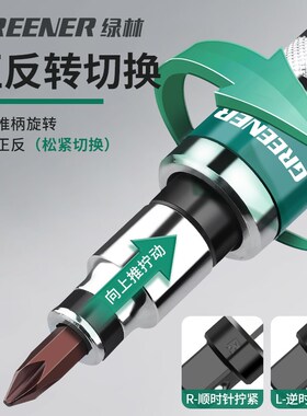 绿林冲击螺丝刀工业级螺丝批撞批头取出器生锈改锥锤击起子高强度