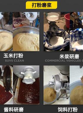 干湿两用磨粉磨浆机五谷杂粮小型家用玉米万能粉碎打豆腐浆碾米机