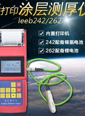 里博leeb242带打印涂层测厚仪高精度数显膜厚计leeb262油漆厚度计