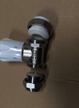散热器 暖气片温控阀门 暖气片ppr温控阀铝塑管温控角阀直阀4 6分