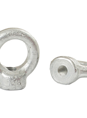 国标吊环螺丝镀锌吊环螺栓家用健身吊耳圆环M6/M8/M10/M12/M14/16