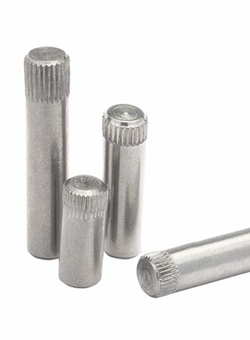 不锈钢滚花销滚花轴圆柱销钉轴销玩具城连接杆锁具23456