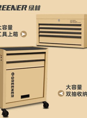 GREENER小推车ins工业风工具收纳柜咖啡图书画室家用移动置物架箱
