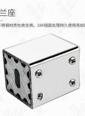 不锈钢玻璃门浴室拉杆玻璃拉杆配法兰座浴室夹淋浴房拉杆配件吊夹