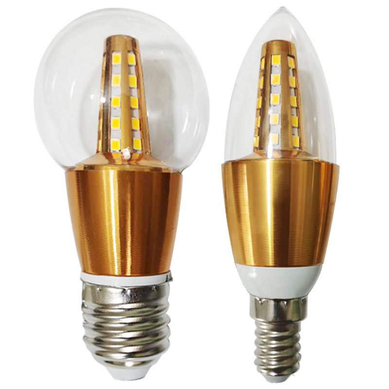 金色玉米灯e14小螺口尖泡室内超亮金色led节能E27大螺口玻璃球泡,淘宝优惠券,粉丝福利购,淘宝优惠卷