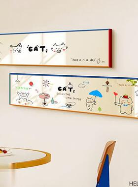 多巴胺茶ADO假窗户涂鸦彩色镜画子装饰豪斯餐厅包挂画奶店布置氛