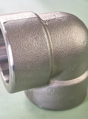 304承插焊弯头耐210KG高压管件3000LB锻造不锈钢90度加厚耐压若腾