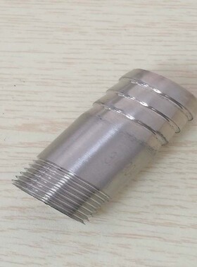304不锈钢六角软管皮管接头快装外丝宝塔软皮气管外螺纹4分6分1寸