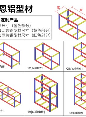 工业铝合金型材欧标4040壁厚重型铝方管4040C花管鱼缸机箱工作台