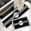 High-end retro kitchen special floor mats, water-absorbent diatom mud, household anti-slip and anti-fall customizable dirt-resistant floor mats and carpets