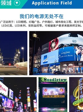LED灯带驱动开关电源变压器12V24V衣橱展柜线条灯箱超薄静音长条