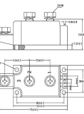 MDC250-16-12 申社整流二极管模块 变频器整流管MDC2501650  250A