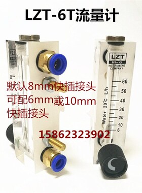 LZT-4T6T流量计玻璃转子气体液体流量表LZM粮机大米抛光水流速计