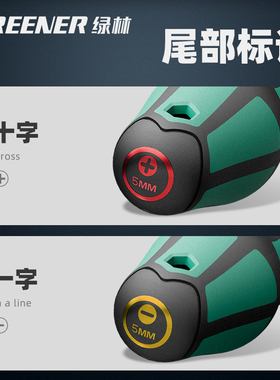 绿林大师螺丝刀十字一字工业级强磁螺丝批工具套装超硬改锥小起子