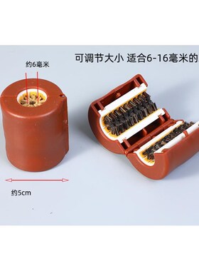 桶刷文玩刷子小金刚菩提盘刷神器猪鬃毛纳米包浆圆筒懒人刷串工具