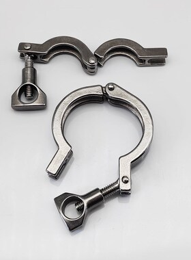 包邮304不锈钢卡箍精铸重型加厚卫生级抱箍快装卡盘卡扣接头管夹