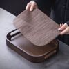 Restaurant serving tray retro walnut color tea set tea tray tea cup serving serving home living room coffee table cup snack tray