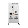 Iron hole board bookshelf vertical floor display rack hole E board floor standing wall rack screen partition rack