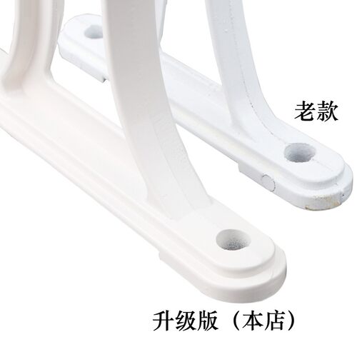 固定式晾衣架阳台顶装支架晾衣杆晒衣架吊挂铝合金吊座不锈钢双杆 - 图2