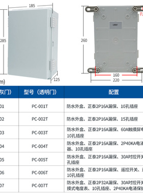 室外塑料配电箱防水工程户外用家用监控箱防雨盒控制电箱插座外箱