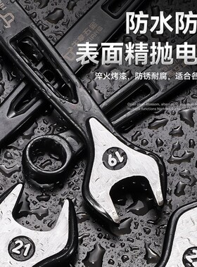 牛享活动扳手工具大全万能活口卫浴板手多功能万用大开口正品管钳