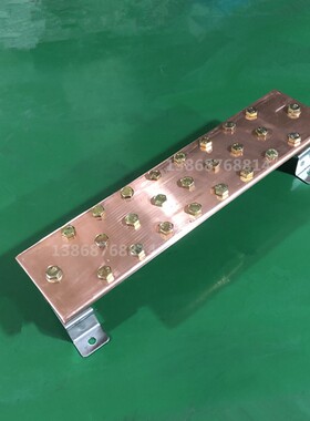铜接地排接地铜排接地汇流排通信机房基站接地排接线排8*100*400