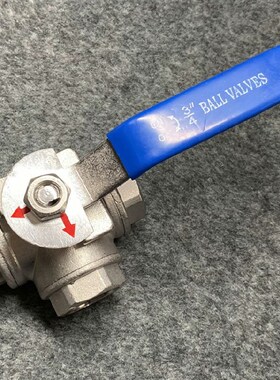 304不锈钢三通球阀T型L型内丝螺纹分流阀门开关水阀3分4分6分1寸