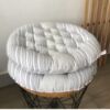 Round old coarse cloth cushion office cushion round chair cushion student bay window cushion meditation thickened literary and artistic warmth