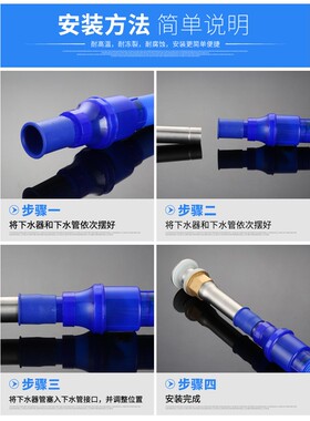 洗脸陶瓷台盆玻璃面盆下水器不锈钢弹跳翻版式防臭排水管配件套装