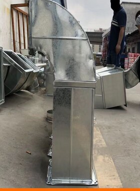 定做通风管道出风口白铁皮不锈钢弯头排烟管道共板排风管90度弯管