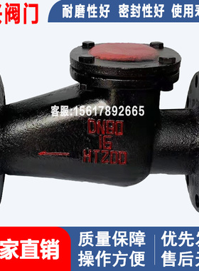 H44T-16旋启式止回阀 铸铁铜芯法兰止回阀DN40 50 80 100 150 200