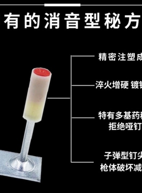 吊顶神器枪钉消音王射钉器炮钉迷你20管卡专用钉子m8一体射钉消防