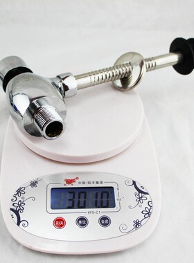 小便斗冲水阀手按式小便池延时冲水器4分全铜加厚长小便器冲洗阀