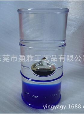 源头工厂透明树脂内埋油滴工艺品亚克力油桶纸镇水晶胶石油纪念品