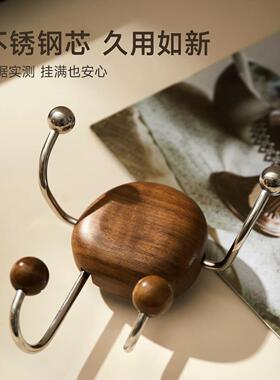 浴室手机支架吸盘按压厨房卫生间懒人做饭胡桃木纹鹅卵石看剧神器