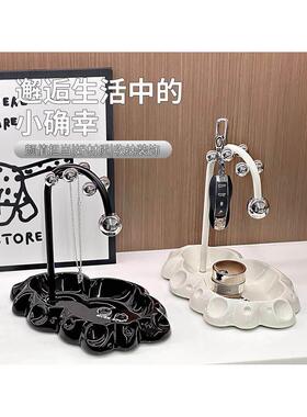 陶瓷入户钥匙收纳玄关摆件高级感家居饰品客厅置物架乔迁新居礼品