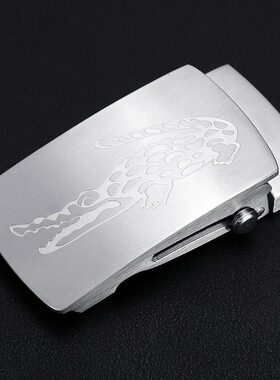 甄选304纯钢滚轴皮带扣士皮带头腰带配件不锈钢防过敏自动扣无牙