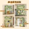 Simple shelf storage rack storage shelf living room supermarket floor angle steel frame with hole plate shelf storage rack