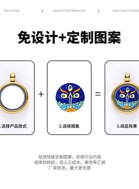 甄选唐卡嘎乌盒扎拉姆唐卡般若可打开装东西扎基拉姆吊坠可换图
