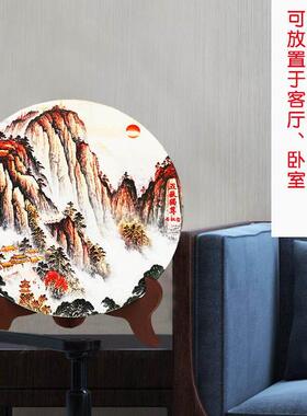 石敢当陶瓷摆件泰山石中式家居玄关书房办公室补角缺角靠山石摆件