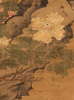 清 陈卓 四色牡丹图 国画 小写意花鸟画 艺术微喷字画 装饰挂画