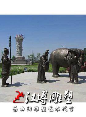 传统二十四孝文化馆主题涌泉跃鲤玻璃钢古代人物报恩民俗雕塑小品