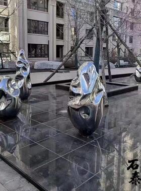不锈钢椭圆形圆球雕塑金属艺术镂空发光蛋形成品造型广场亮化装饰