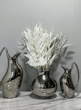 甄选简约现花艺花轻奢摆件创意家居客厅花束插花器样板房间装