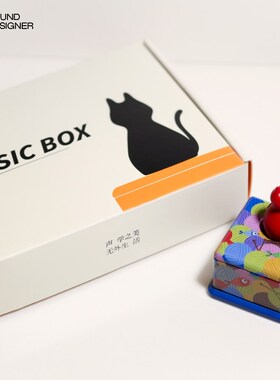 巫牌 猫 年年有鱼八音盒音乐剧猫发条音乐盒猫咪新年礼物