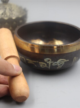 西藏法器佛音碗 手工响铜颂钵家居摆件