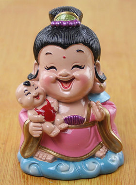如来观音关公摆件工艺品土地公婆玉帝济公小公仔礼物礼品家居饰品
