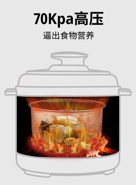 萨美特电压力锅家用电升2.5L小型迷你2高压锅1-2-3人煮饭锅带蒸格