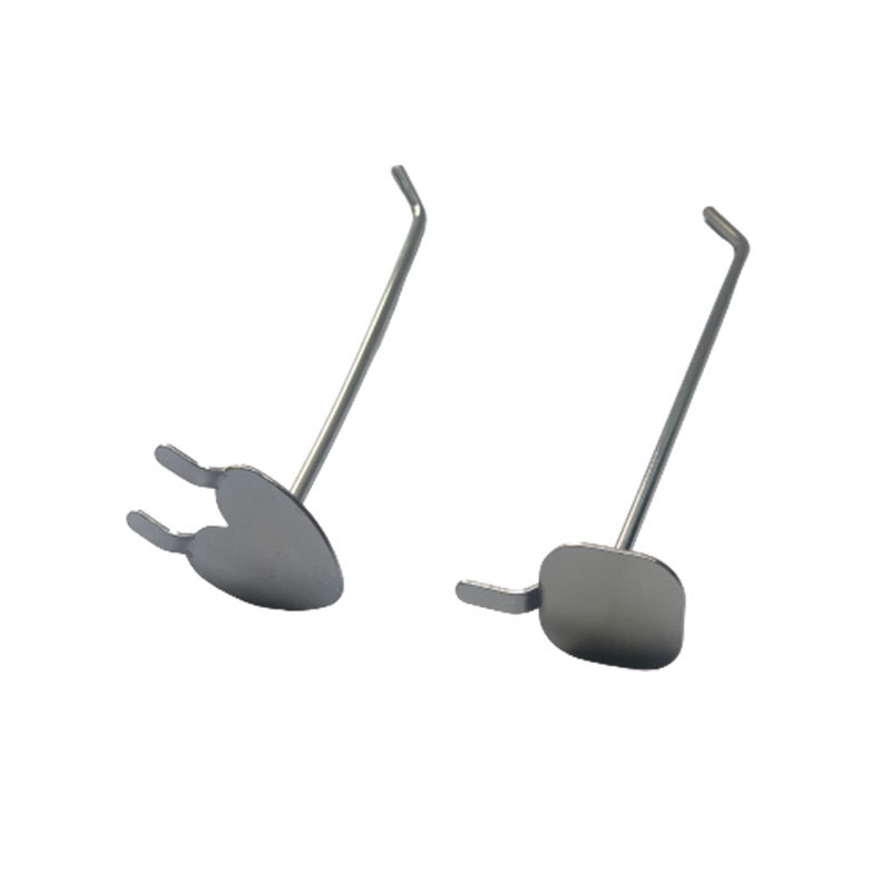 Stainless steel hole board accessories punch-free round hole hook porous plate pendant accessories supermarket display shelf straight hook