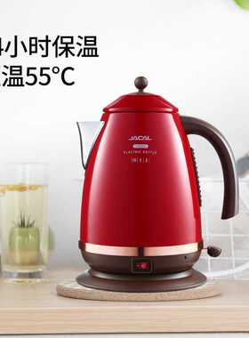 积高GL-E11A复古保温电热水壶家用颜值烧水壶304不锈钢电水壶名宿